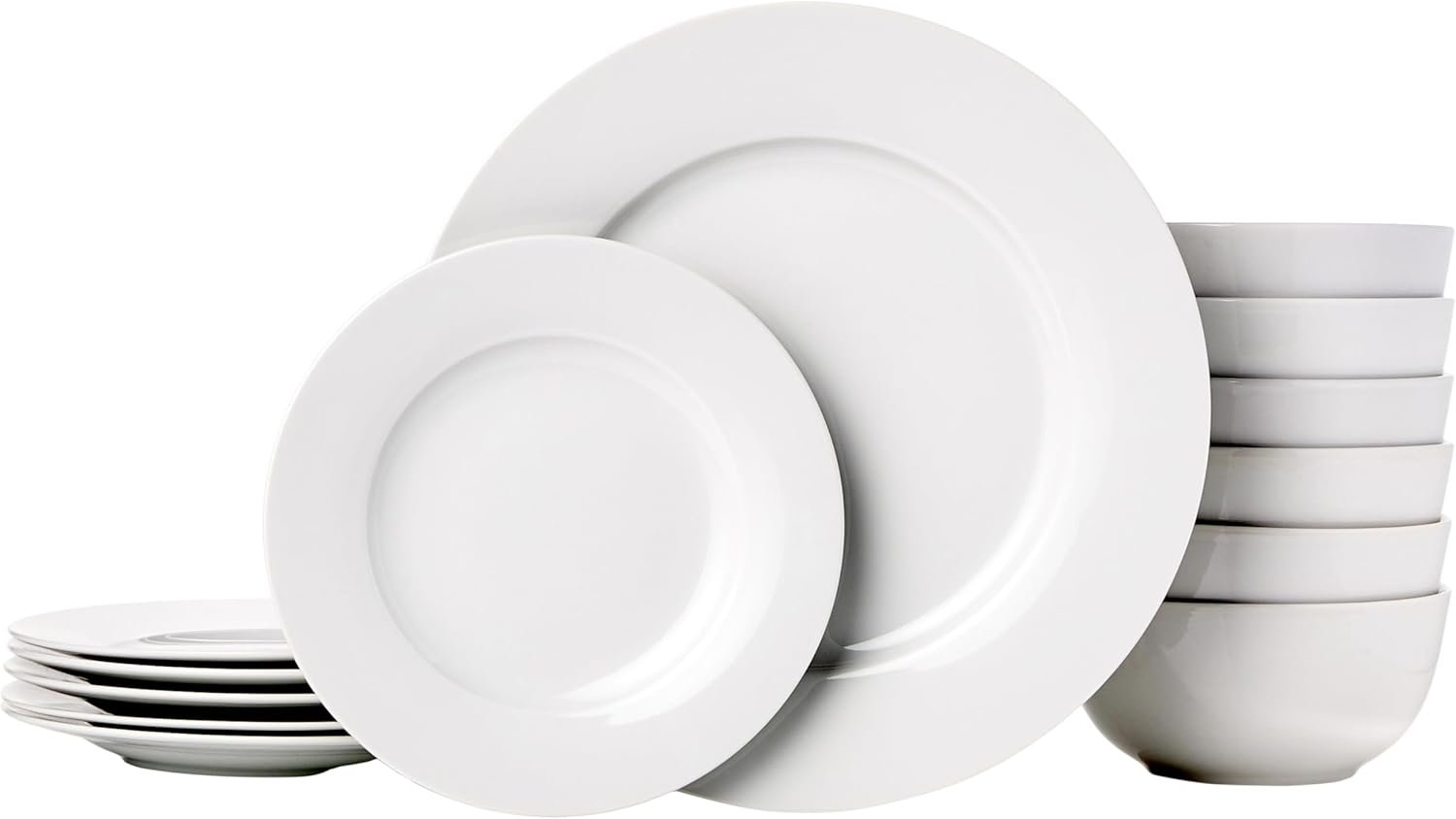 Juego de platos blancos